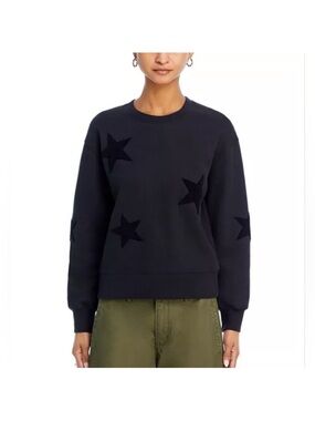 Rails Black Star-Print Crewneck Sweatshirt